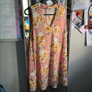 NWT Francesca's Alya Floral V-Neck shift dress size medium